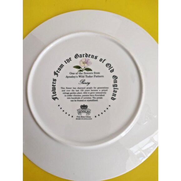 Aynsley Bone China collectors plates set Flowers From the Gardens of Old England - Picture 11 of 16